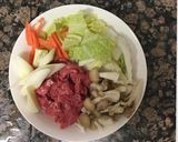 1人分レンチンで作る牛肉すき焼Q鍋作り方1写真