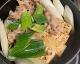 焼き豆腐と豚肉のすき焼き風煮作り方4写真