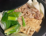 焼き豆腐と豚肉のすき焼き風煮作り方5写真