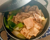 焼き豆腐と豚肉のすき焼き風煮作り方6写真
