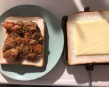 カレーとチーズのホットサンド作り方1写真
