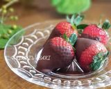 綺麗になれちゃう『苺のチョコレート掛け』作り方4写真