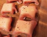 簡単おつまみクリームチーズ生ハム　ワイン作り方3写真