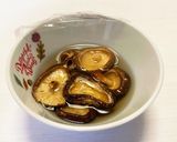 乾燥椎茸と卵のスープ（レンジ調理）作り方1写真