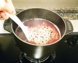 鍋で炊く玄米ごはん もち麦 黒米入り作り方4写真