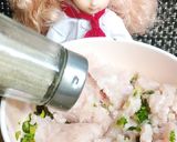 りかちゃん♡ポパーイなほうれん草餃子作り方5写真