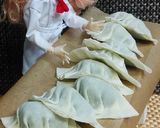 りかちゃん♡ポパーイなほうれん草餃子作り方13写真