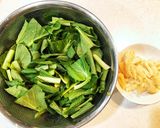 小松菜と油揚げの塩煮浸し作り方1写真