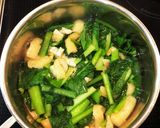 小松菜と油揚げの塩煮浸し作り方3写真