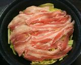 こってり！豚バラキャベツの味噌バター鍋！作り方3写真