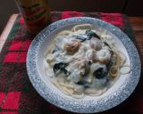 ほうれん草とベビーほたてのクリームパスタ作り方6写真