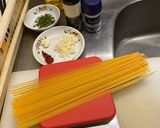 ア−リオ、オーリオ、ェ、ペペロンチーノ作り方1写真