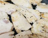 鶏むね肉の薄切り●あまからレモン炒め作り方2写真