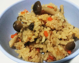 【男飯】しめじの炊き込みご飯【Wだし】作り方5写真