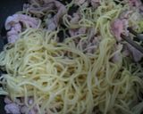味ぽんで♪豆苗と豚肉の焼きそば作り方5写真
