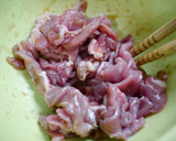 簡単！生姜たっぷり小松菜豚肉炒め作り方1写真