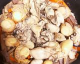 麺つゆで簡単★牡蠣とホタテの炊き込みご飯作り方4写真
