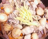 麺つゆで簡単★牡蠣とホタテの炊き込みご飯作り方5写真