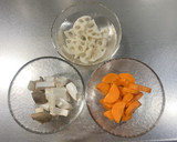 蓮根とエリンギのうま煮作り方1写真