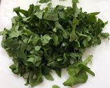 大きく育ち過ぎたルッコラのスープ作り方4写真