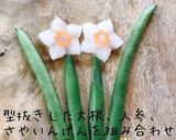 お弁当に！大根と人参の甘酢水仙❁作り方5写真