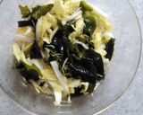 白菜・ワカメ・生姜のさっぱり酢の物♪作り方5写真
