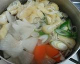 白味噌の具沢山味噌汁♪ほんのり甘くて美味作り方4写真