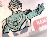 初めてのキャラチョコ ウルトラマンフーマ作り方10写真