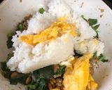 納豆と大根の葉チャーハン作り方4写真