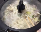 豚とネギの塩うどん作り方2写真