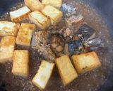 鯖缶と厚揚げのすき焼き味作り方4写真