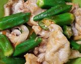 豚肉とオクラ♪柚子茶・コチュジャン和え作り方3写真