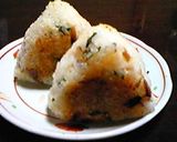 なめたけと大葉の焼きおにぎり☆作り方2写真