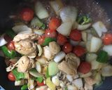 味付き鶏肉とミニトマトのさっぱり中華炒め作り方4写真
