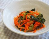 小松菜・にんじんわさび和え酢の物♪作り方5写真