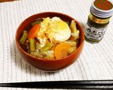 野菜たっぷりキャベツとたまご食べる味噌汁作り方7写真