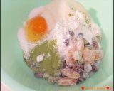 ホケミ＆おからP★簡単❣抹茶甘納豆ケーキ作り方1写真