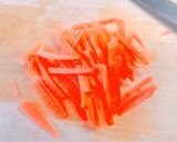 簡単！水菜と人参のなんちゃって白和え作り方1写真