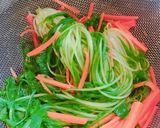 簡単！水菜と人参のなんちゃって白和え作り方4写真