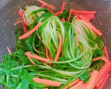 簡単！水菜と人参のなんちゃって白和え作り方4写真