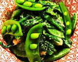 ほうれん草とスナップえんどうの和え物作り方7写真