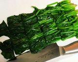 ほうれん草と春玉ねぎのぬた風作り方1写真
