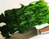 ほうれん草と春玉ねぎのぬた風作り方1写真