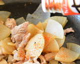 減塩！薄切り大根と豚バラ肉の炒め煮♪作り方4写真