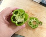 本当に無駄のないピーマンの切り方作り方3写真