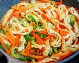 塩チャーシューの彩り辛味麺作り方4写真