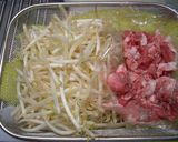 豚バラもやし炒め　にらポン酢かけ作り方2写真