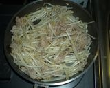 豚バラもやし炒め　にらポン酢かけ作り方4写真