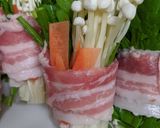 ブーケ肉巻き♪作り方1写真