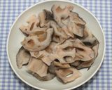 乾燥小松菜と牛こまのペペロンチーノ炒め作り方14写真